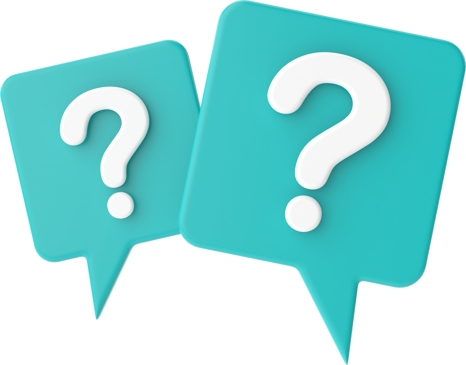 Question mark. Frequently Asked Questions (FAQ). 3D illustration.